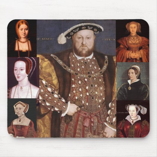 Henry VIII en Zes Wives Mousepad Muismat (Voorkant)
