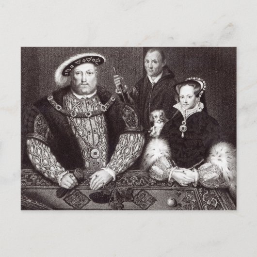 Henry VIII, his daughter Queen Mary Briefkaart (Voorkant)
