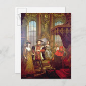 Henry VIII introduceert Anne Boleyn voor de rechtb Briefkaart (Voorkant / Achterkant)