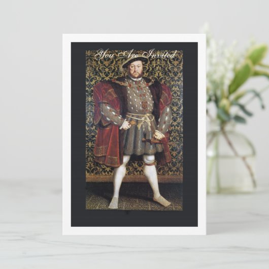 Henry VIII Portrait Kaart (Staand voorkant)