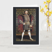 Henry VIII Portret Kaart (Gele Bloem)