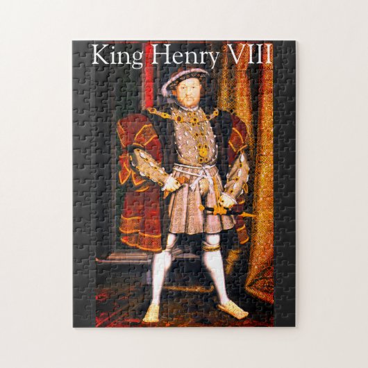 Henry VIII Tudors History King England Six Wives J Legpuzzel (Verticaal)