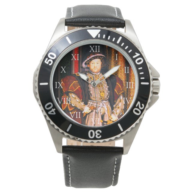 Henry VIII Tudors History King England Six Wives W Horloge (Voorkant)