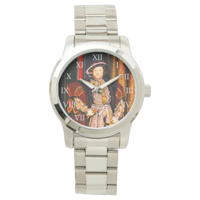 Henry VIII Tudors History King England Six Wives W Horloge (Voorkant)