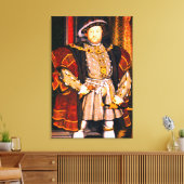 Henry VIII Tudors History King England zes Wives Canvas Afdruk (Insitu (Woonkamer))