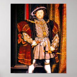 Henry VIII Tudors History King England zes Wives P Poster