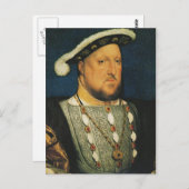 Henry VIII van Engeland door Hans Holbein de Young Briefkaart (Voorkant / Achterkant)