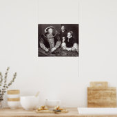 Henry VIII, zijn dochter Queen Mary Poster (Keuken)