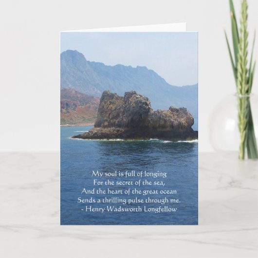 Henry Wadsworth Longfellow Spiritual Quote Kaart (Voorkant)