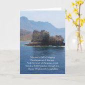 Henry Wadsworth Longfellow Spiritual Quote Kaart (Gele Bloem)