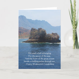 Henry Wadsworth Longfellow Spiritual Quote Kaart