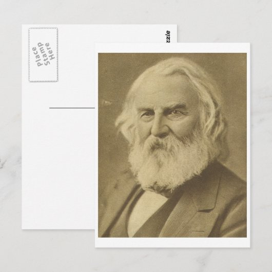 Henry Wadsworth Longmede Briefkaart (Voorkant / Achterkant)
