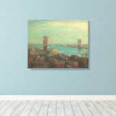 Henry Ward Ranger - Brooklyn Bridge Canvas Afdruk (Insitu (Houten vloer))