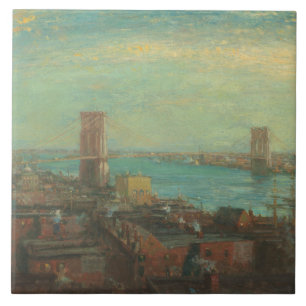 Henry Ward Ranger - Brooklyn Bridge Tegeltje