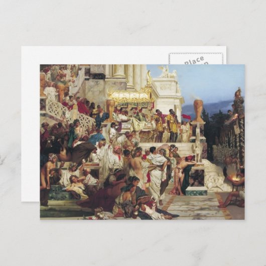 Henryk Siemiradzki- Nero's Torches Briefkaart (Voorkant / Achterkant)