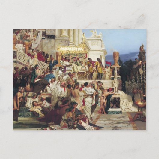 Henryk Siemiradzki- Nero's Torches Briefkaart (Voorkant)