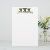 Henry's Dreamweaver Pugs Briefpapier (Staand voorkant)
