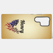 Henry's Eagle Flag Samsung Galaxy Hoesje (Achterkant horizontaal)