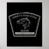 Henry's Fork River Idaho Vliegvissen Poster (Voorkant)