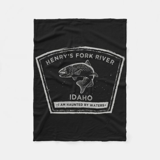Henry's Fork-rivier Idaho Fly Fishing  Fleece Deken (Voorkant)