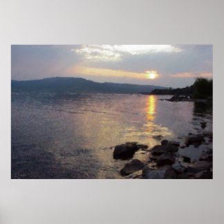 Henry's Lake Sunset Poster