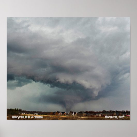 Henryville, IN Tornado Poster (Voorkant)