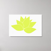 Hens en kippen Succulent Modern Lime Green Abstras Canvas Afdruk (Voorkant)