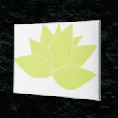 Hens en kippen Succulent Modern Lime Green Abstras Canvas Afdruk