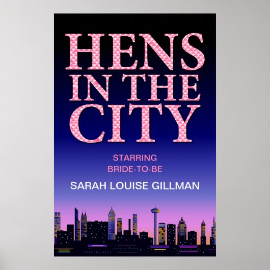 Hens in het Poster van de Film van het Stad Party (Voorkant)