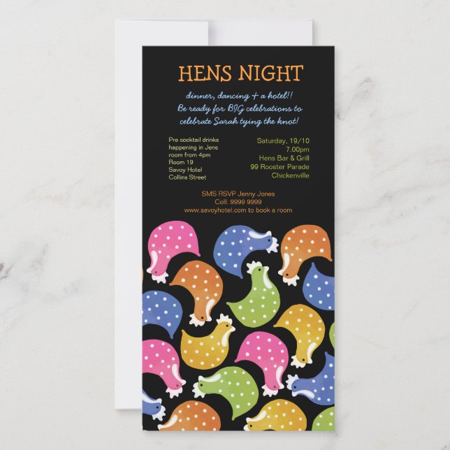 Hens Night Bachelorette Party Event Funny Invite (Voorkant)