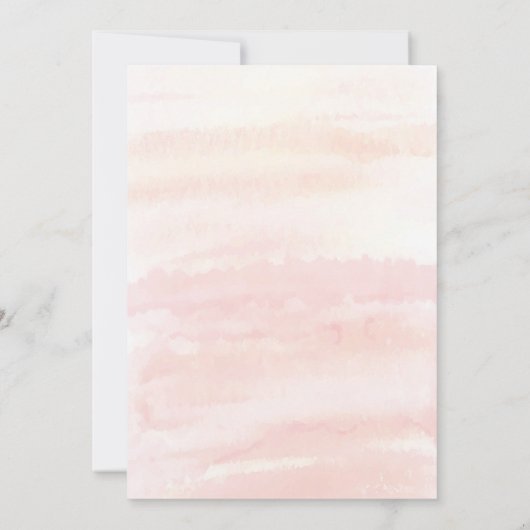 Hens Party Bloemen Waterverf Uitnodiging (Achterkant)