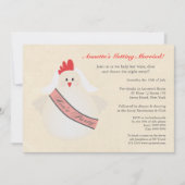 Hen's Party Funny Chicken Illustrated Invite Kaart (Voorkant)