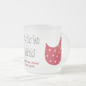 Hens Party Funny Cute Bride Stein Novelty Gift Matglas Koffiemok (Voorkant rechts)