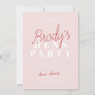 Hens Party Invitation - Brody Kaart