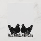 Hens~Silhouette Briefkaart (Voorkant)