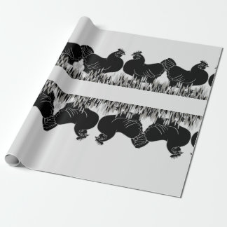 Hens~Silhouette Cadeaupapier