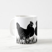 Hens~Silhouette Koffiemok (Voorkant links)