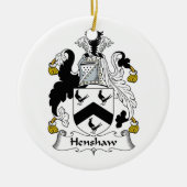 Henshaw Family Crest Keramisch Ornament (Voorkant)