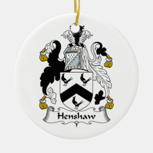 Henshaw Family Crest Keramisch Ornament