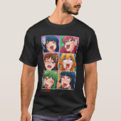 Hentai Ahegao anime in de straat Hentai in de sh T-shirt (Voorkant)