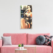 Hentai Kantoor Lady Canvas Print (Insitu (Woonkamer))
