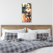 Hentai Kantoor Lady Canvas Print (Insitu (Slaapkamer))