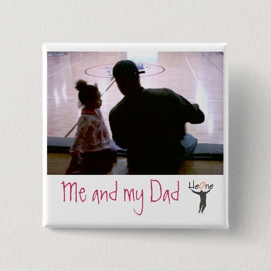 "HeOne Brand" Vierkante Button 5,1 Cm (Voorkant)