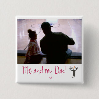 "HeOne Brand" Vierkante Button 5,1 Cm