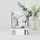 Heorhiy Narbut-blad "V" van het Oekraïense alfabet Briefkaart (Staand voorkant)