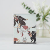 Heorhiy Narbut-blad "V" van het Oekraïense alfabet Briefkaart (Staand voorkant)