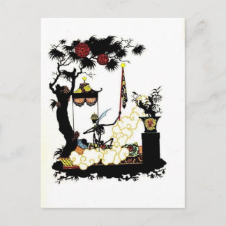Heorhiy Narbut - Illustratie naar 'Nightingale' Briefkaart