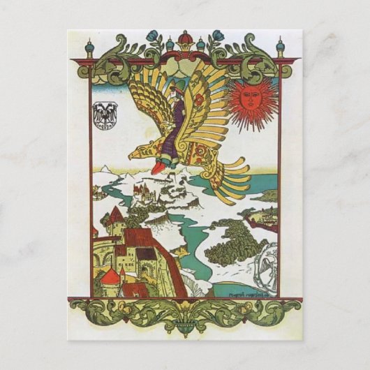 Heorhiy Narbut - Illustratie naar 'Wooden Eagle' Briefkaart (Voorkant)