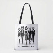 Hep Cat Modellen op de Catwalk Tote Bag (Voorkant)