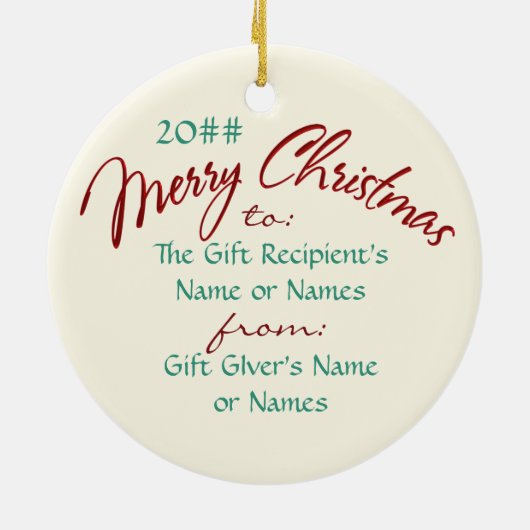 Hep Cat Retro Kerstmis op maat Keramisch Ornament (Achterkant)